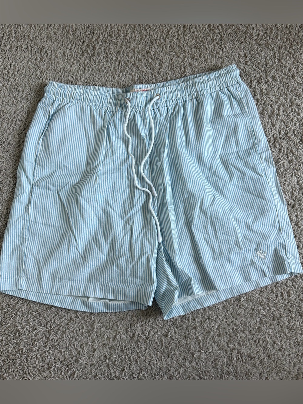 Motel Margarita Del Mar Striped Swim Trunks Board Shorts